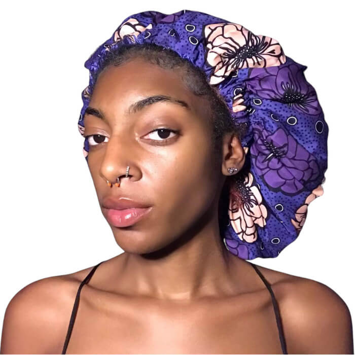 PURPLE ANKARA BONNET