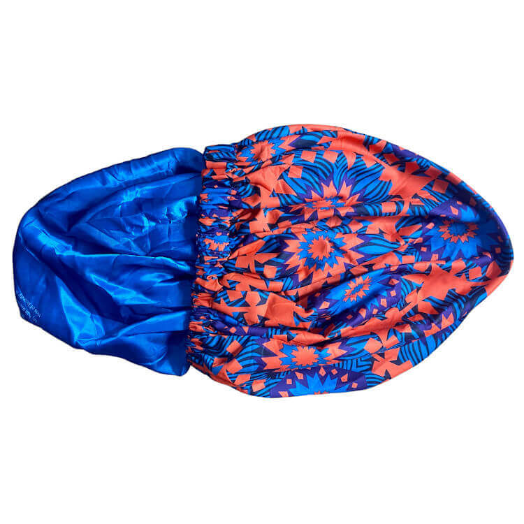 Orange Flora Ankara Bonnet